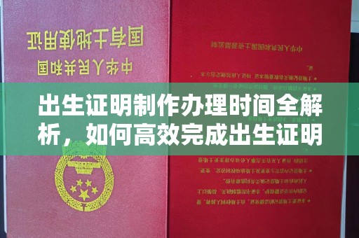 站前出生证明制作办理时间全解析，如何高效完成出生证明申请？