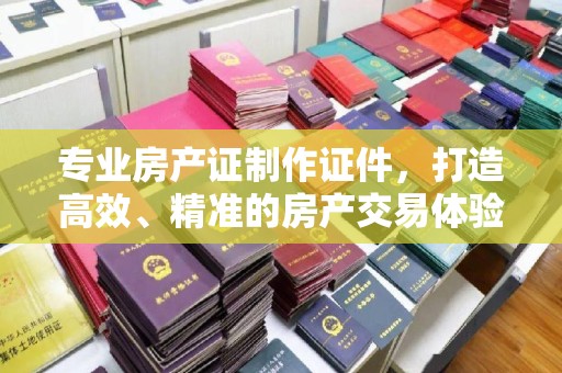 站前专业房产证制作证件，打造高效、精准的房产交易体验