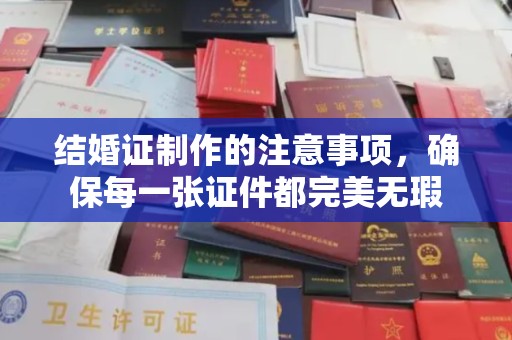 站前结婚证制作的注意事项，确保每一张证件都完美无瑕