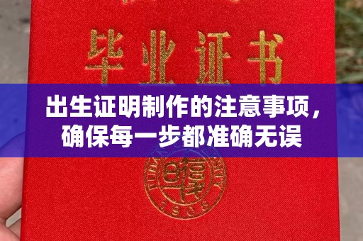 站前出生证明制作的注意事项，确保每一步都准确无误