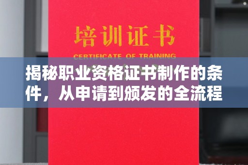 站前揭秘职业资格证书制作的条件，从申请到颁发的全流程解析