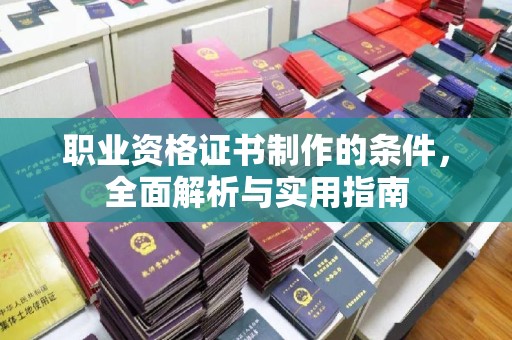 站前职业资格证书制作的条件，全面解析与实用指南
